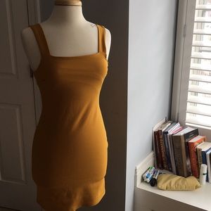 Yellow mini dress